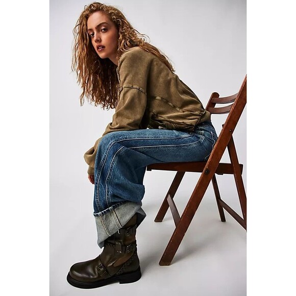 Free People We The Free Good For You Bomber Jacket Top Oversized XL NEW 283823 - Picture 4 of 8